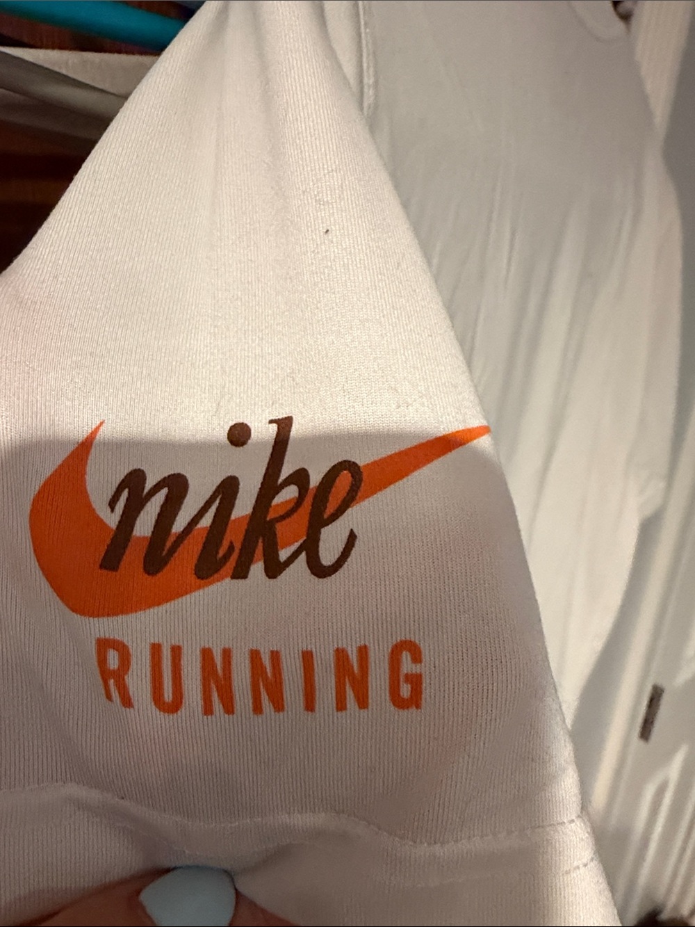 Nike White Tee with Orange and Gray Camper Graphic - Picture 2 of 4
